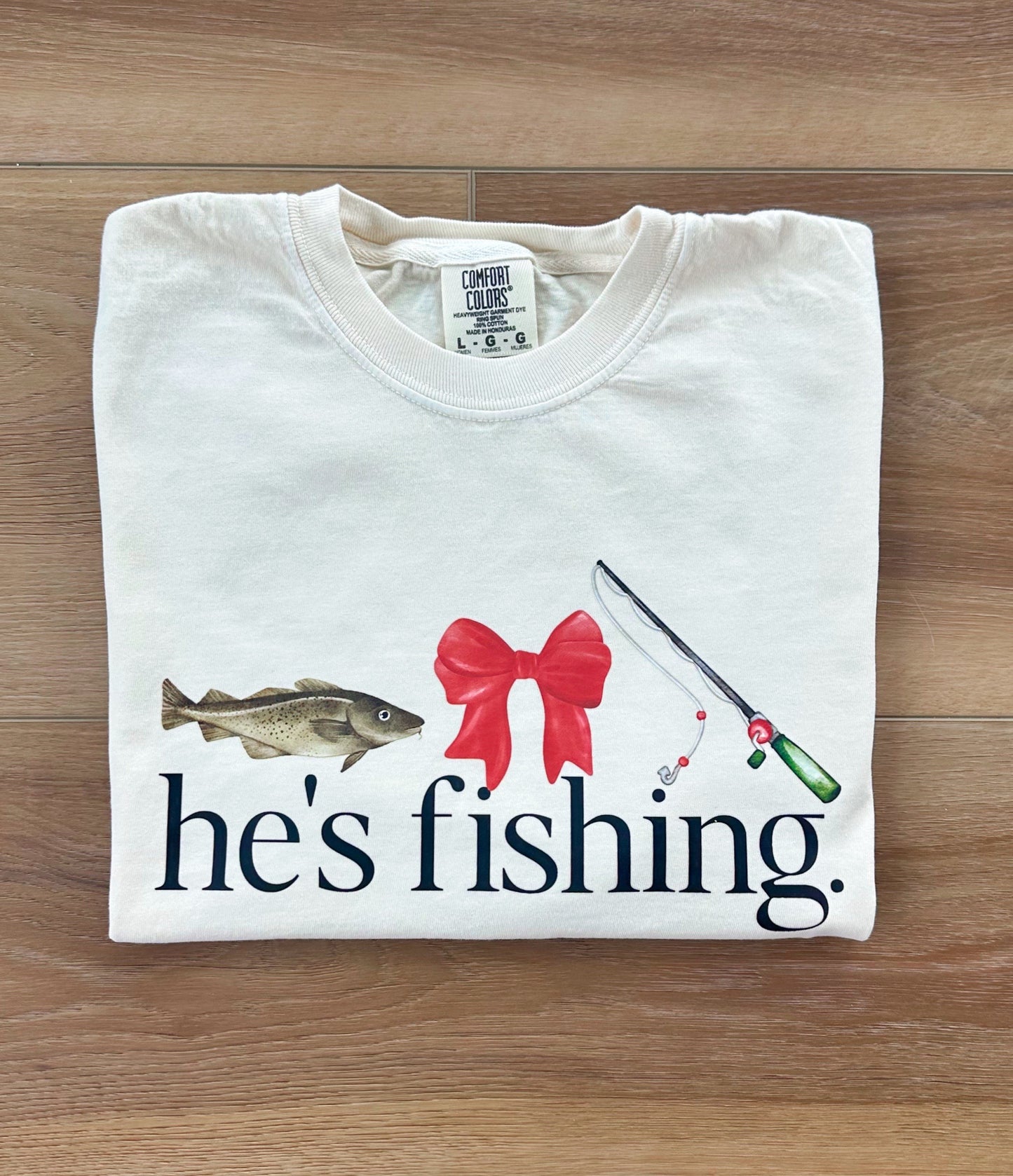 He's Fishing..