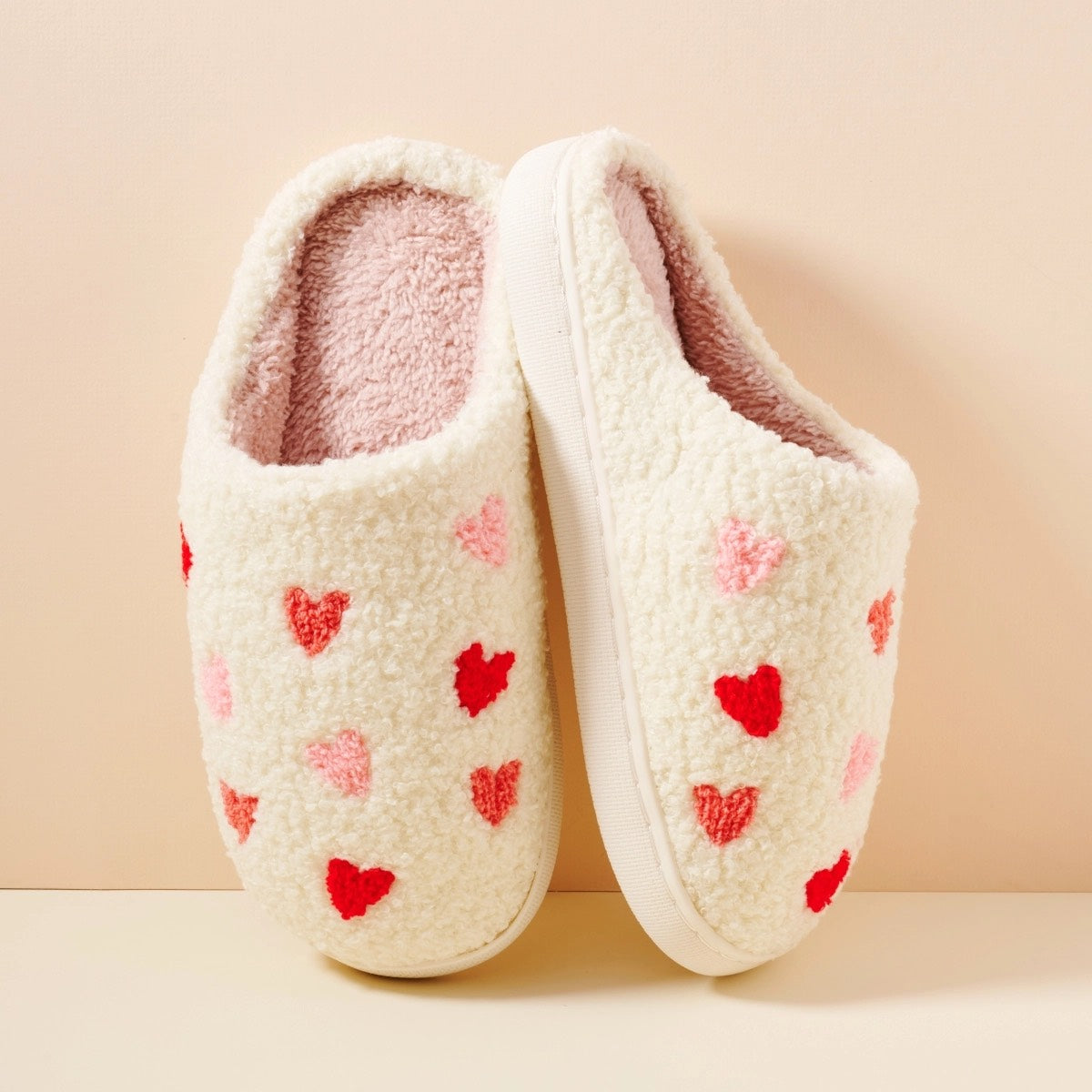 Multi Heart House Slippers