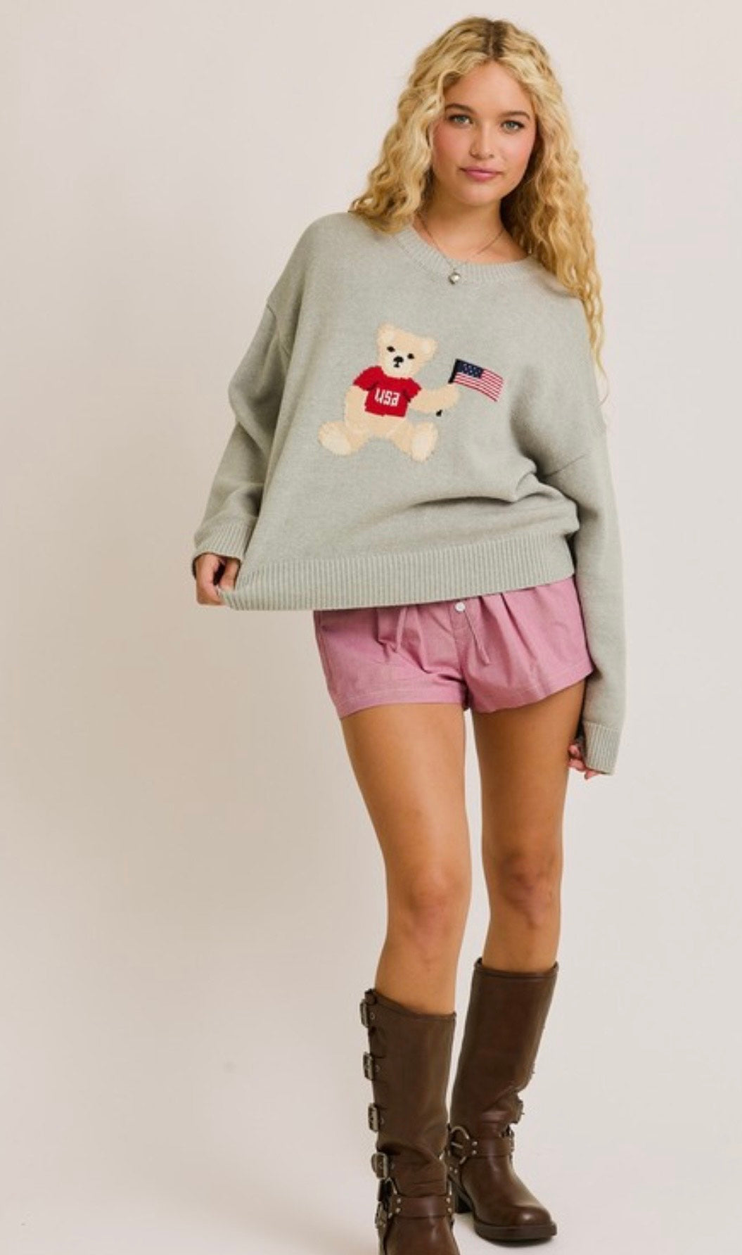 Americana Teddy Sweater