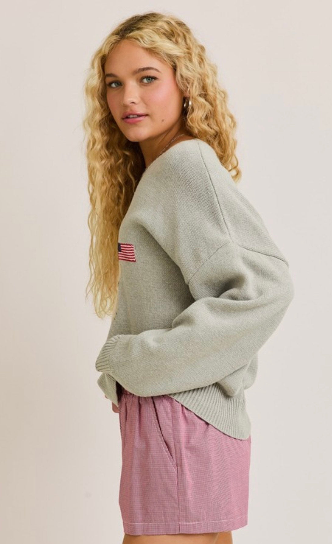 Americana Teddy Sweater