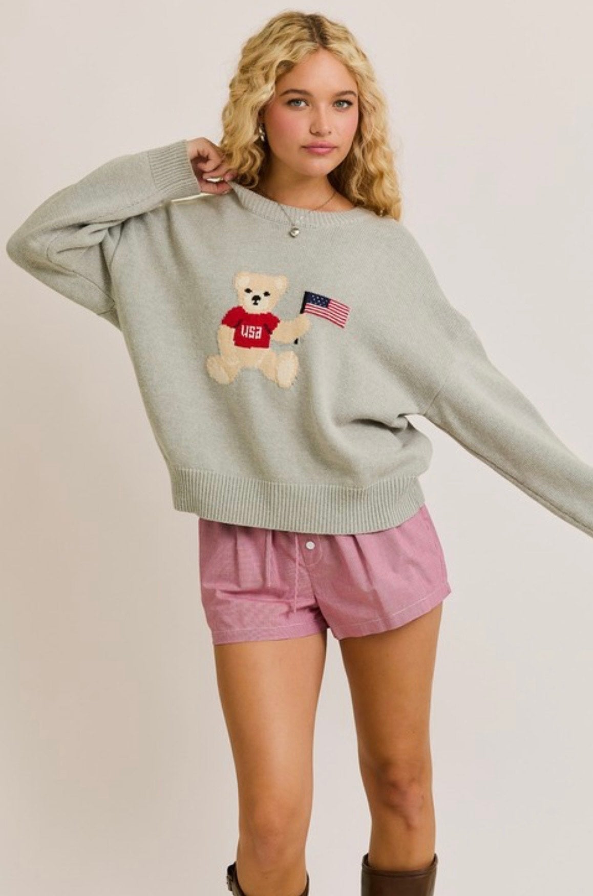 Americana Teddy Sweater