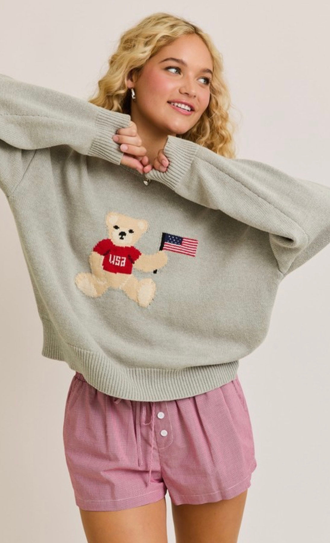 Americana Teddy Sweater