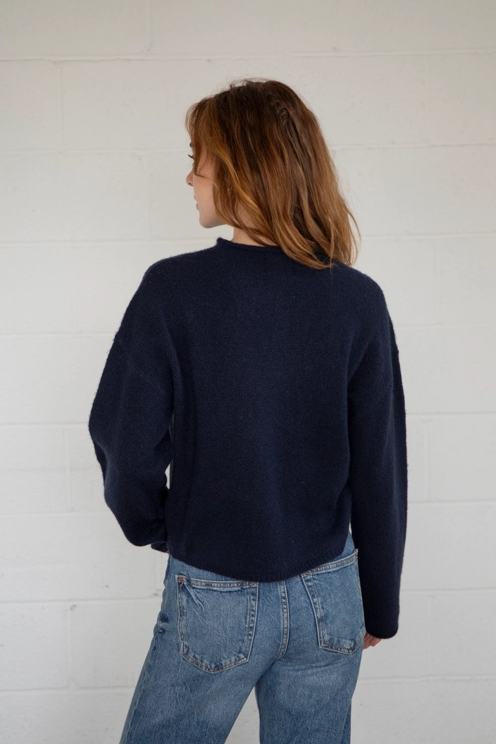 Piper Henley Sweater - Midnight Navy