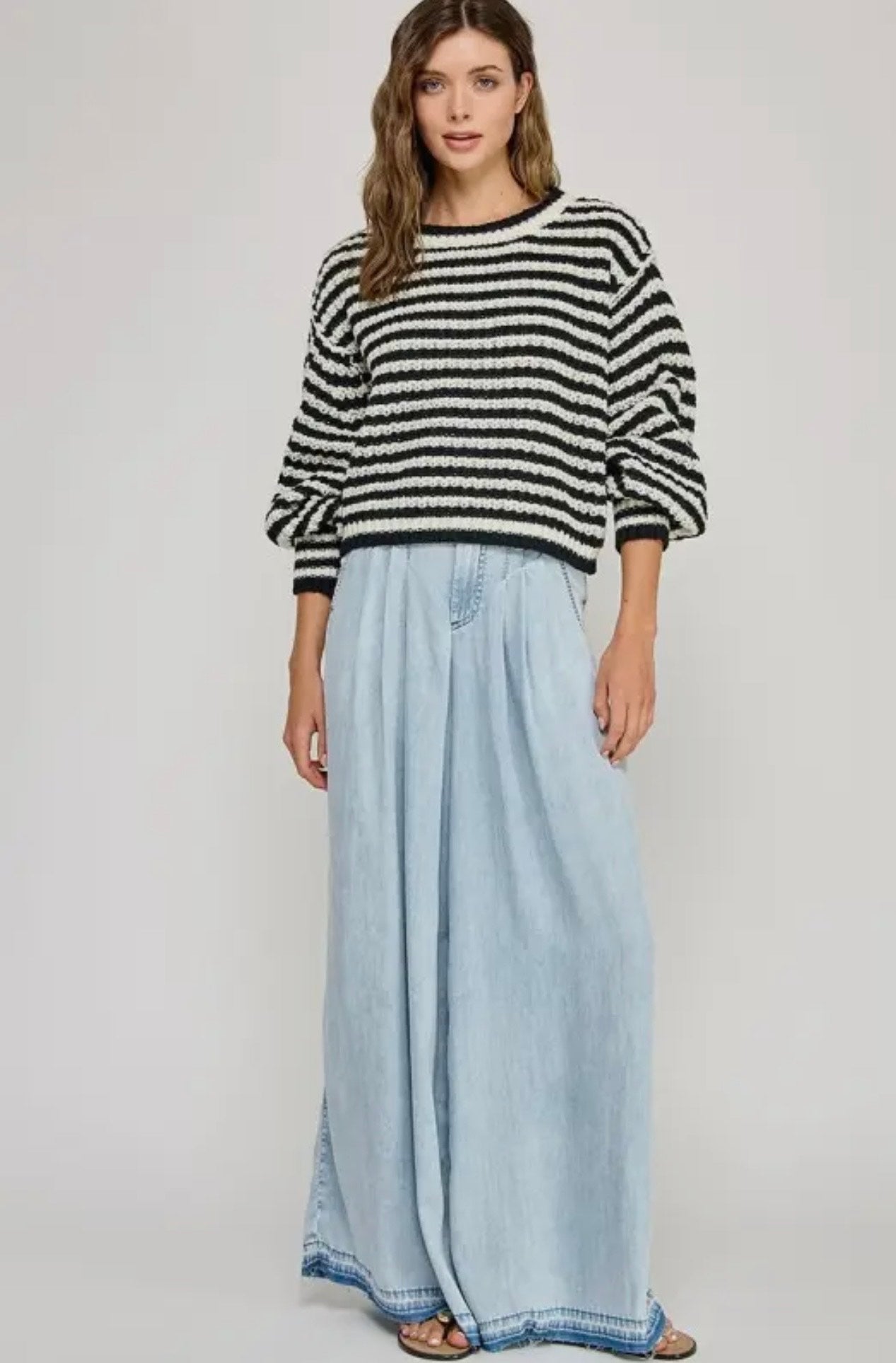 Emily Chunky Knit Stripe Sweater