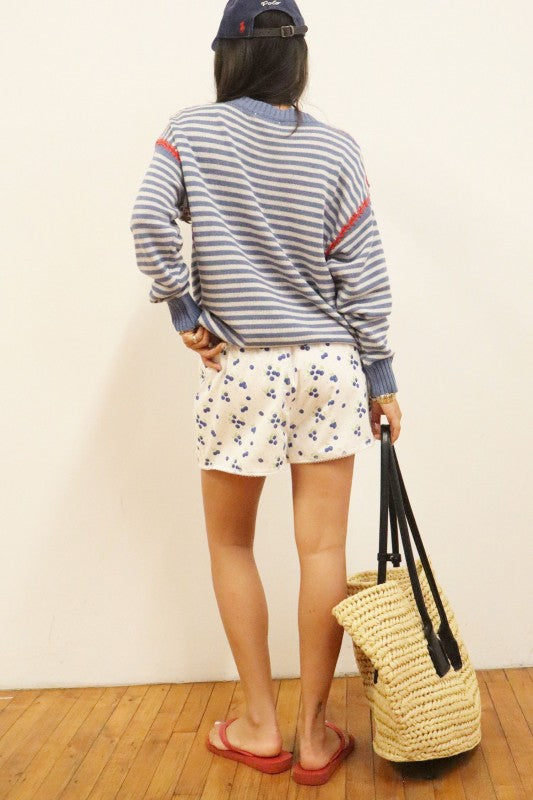 Harbor Stripe Cotton Sweater