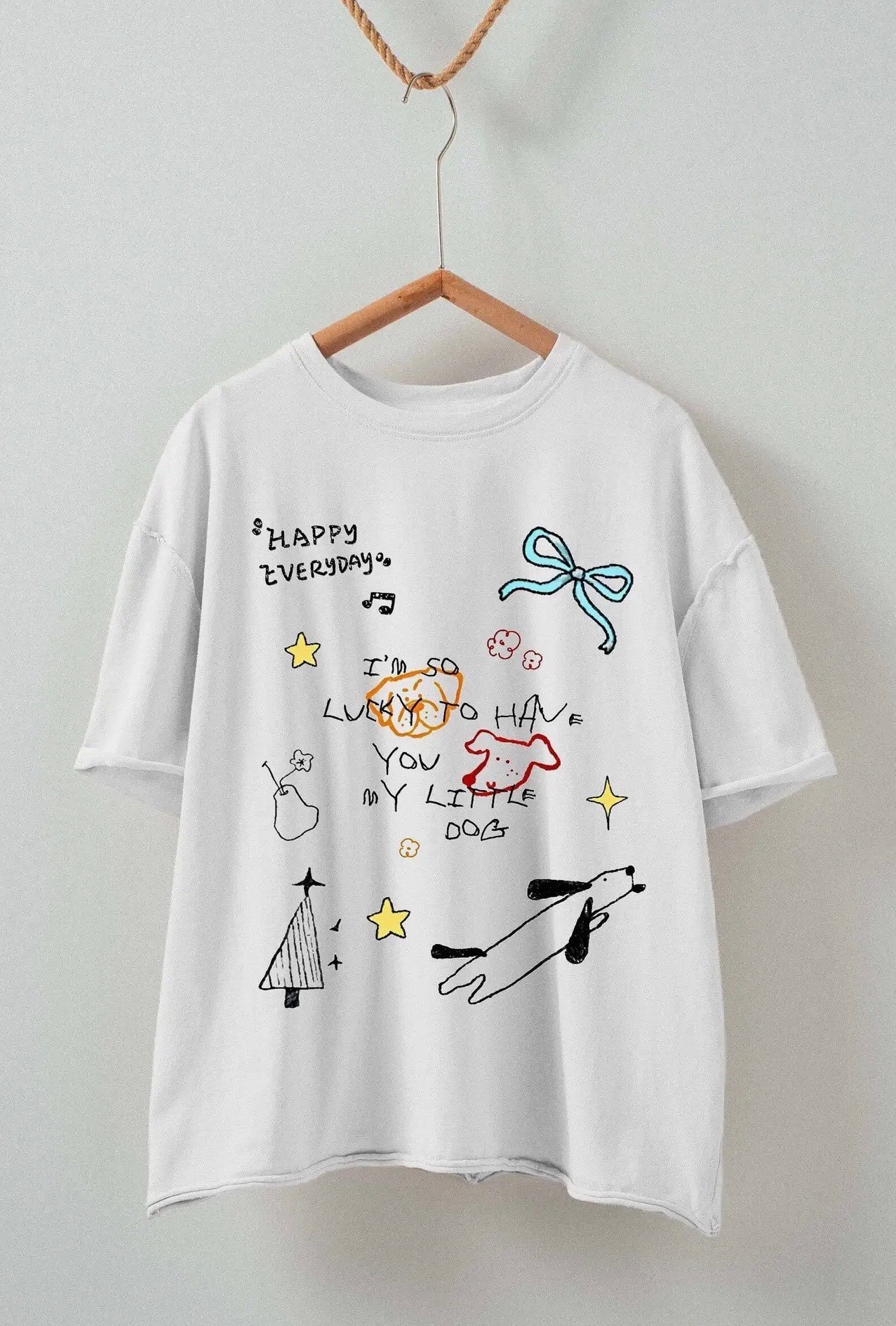 Whimsical Dog Doodle Tee