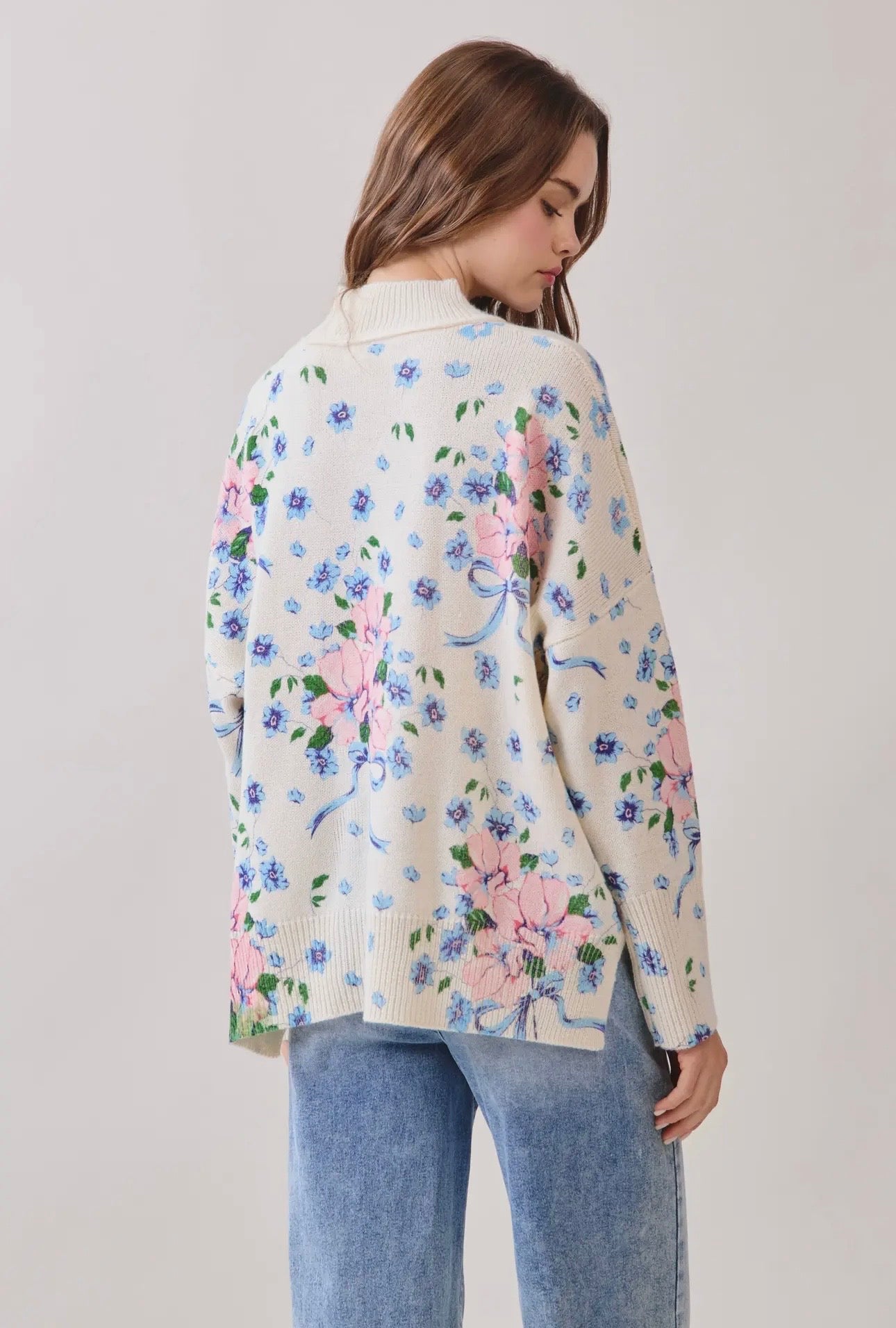 Spring Bloom Sweater - Cream