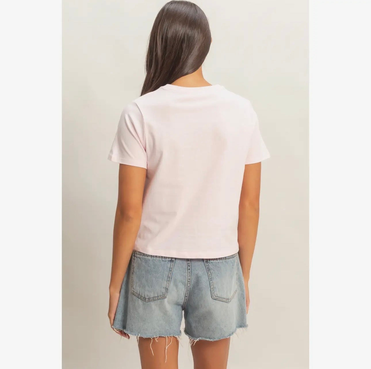 The Perfect Cotton Tee - Soft Pink