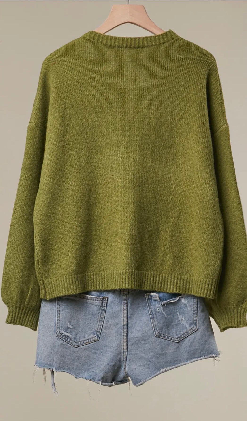 Monarch Meadow Embroidered Sweater