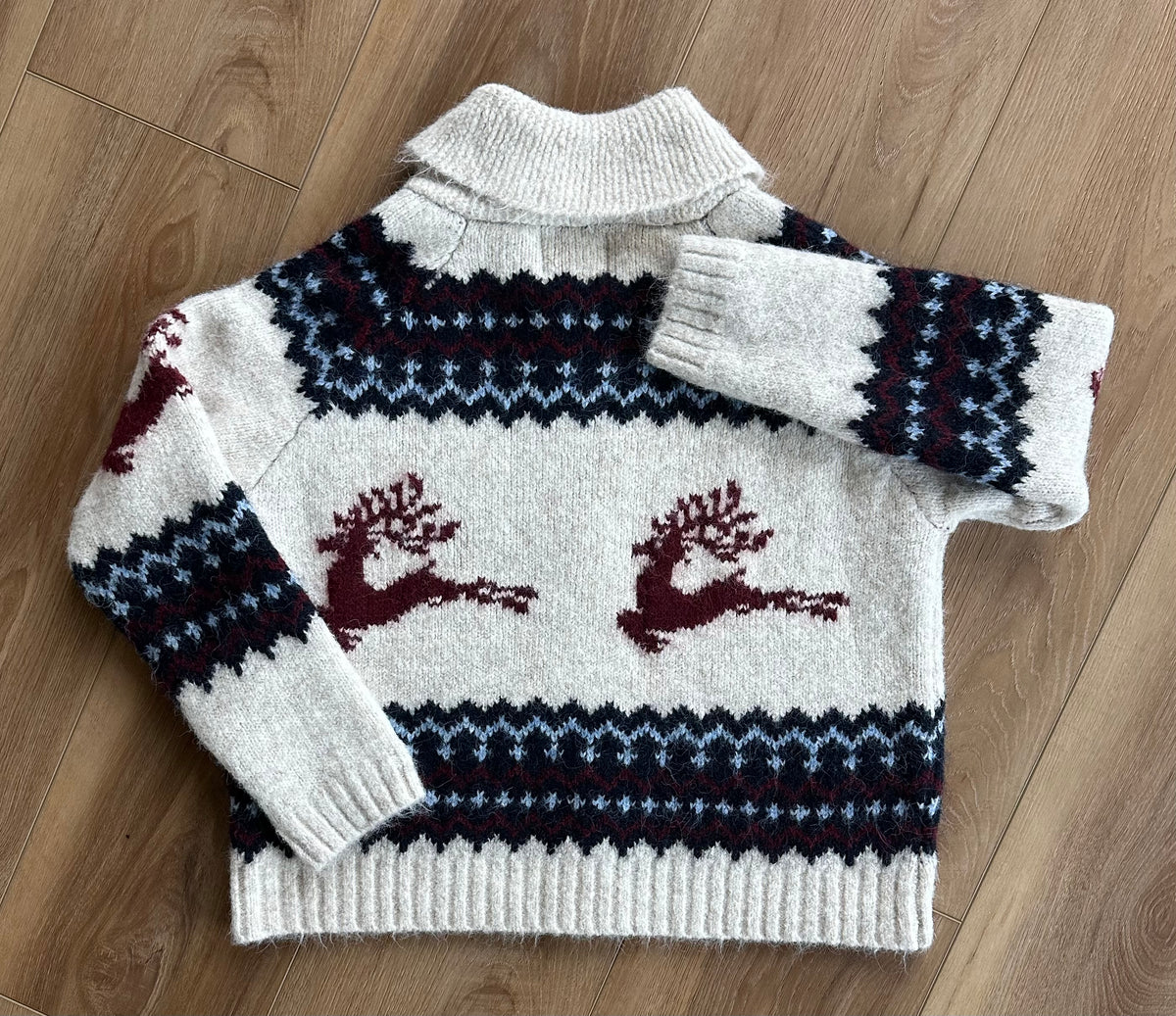 Winter Reindeer Fair Isle Cardigan