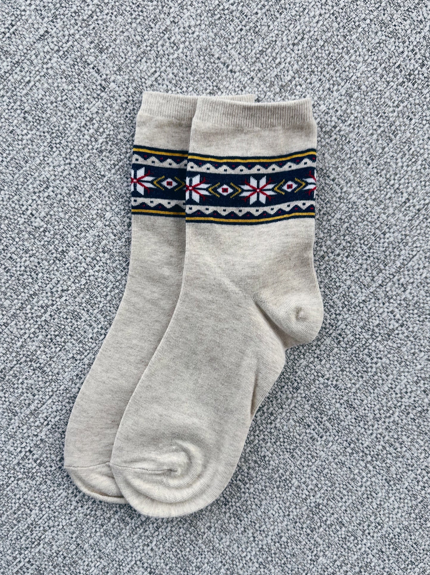 Snowflake Crew Socks