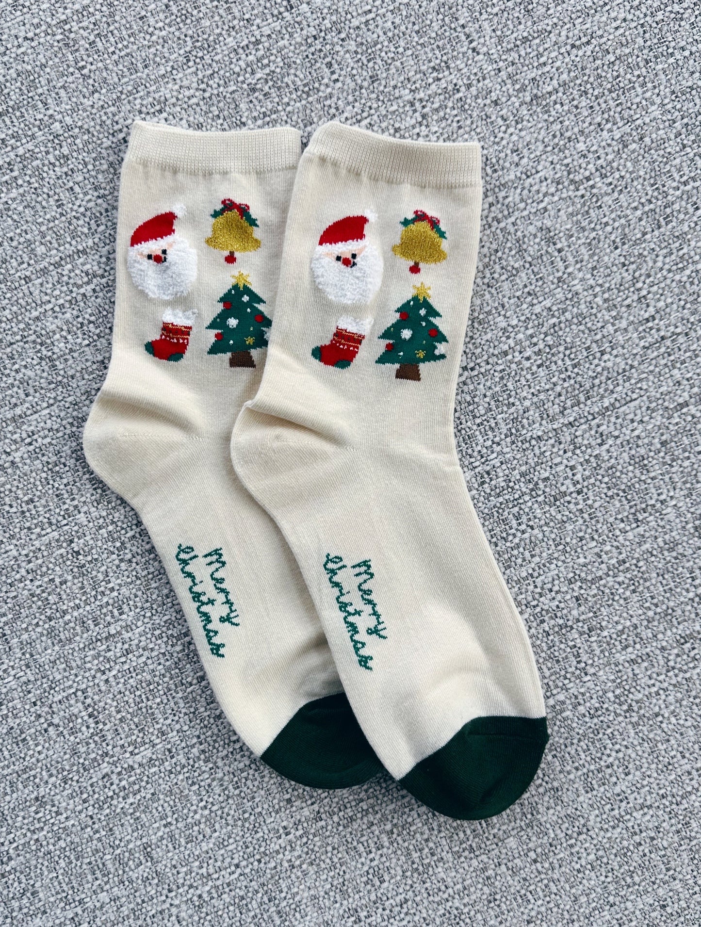 Christmas Card Crew Socks