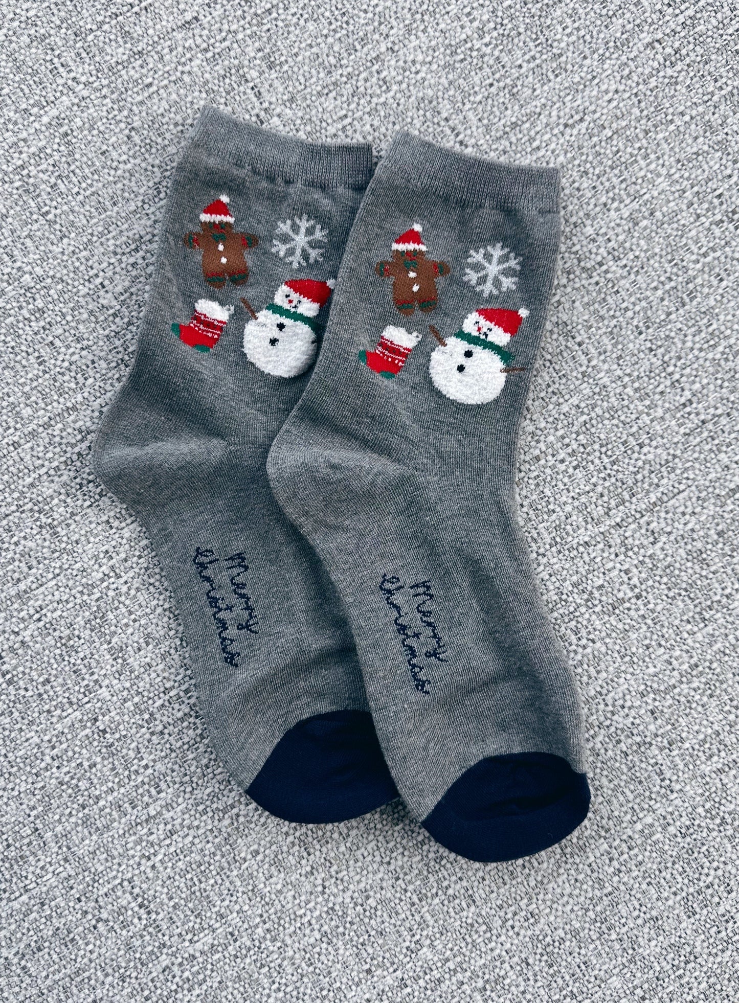 Christmas Card Crew Socks