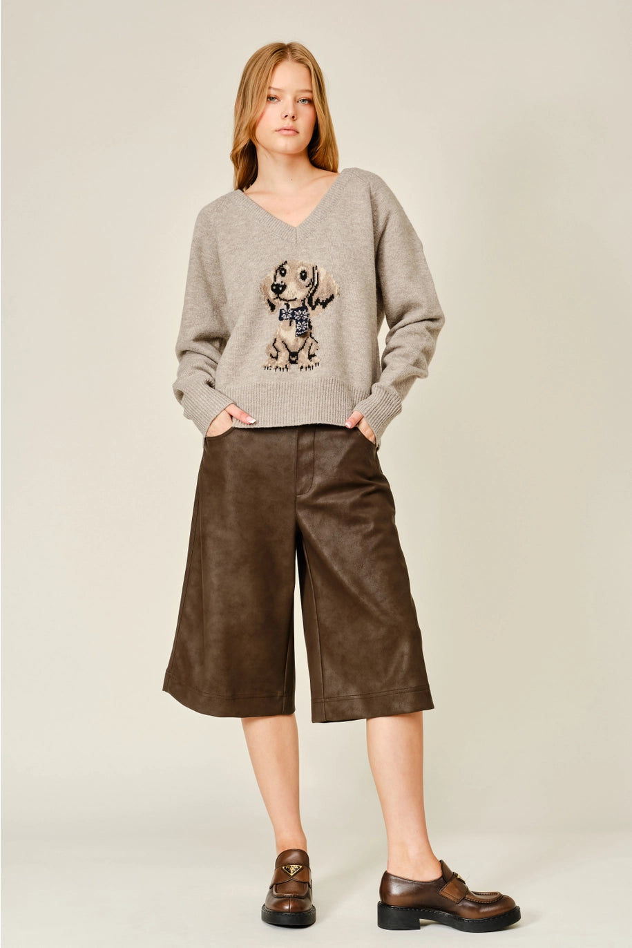 Winston V-Neck Knit Sweater