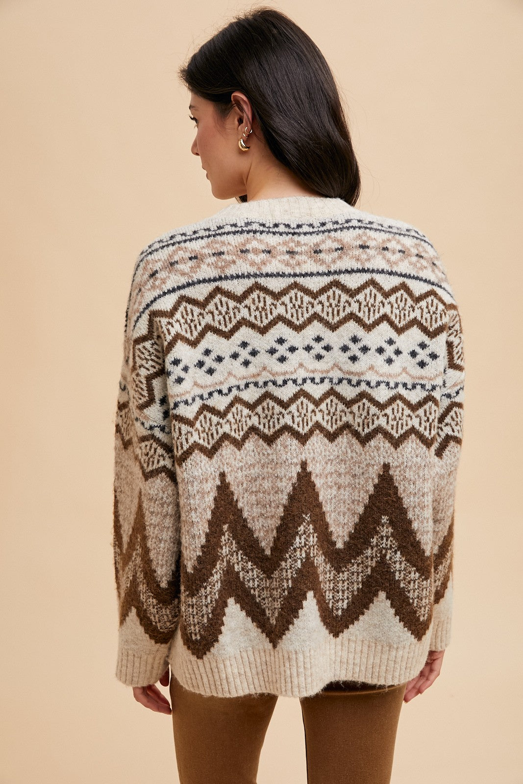 Neutral Fair Isle Sweater