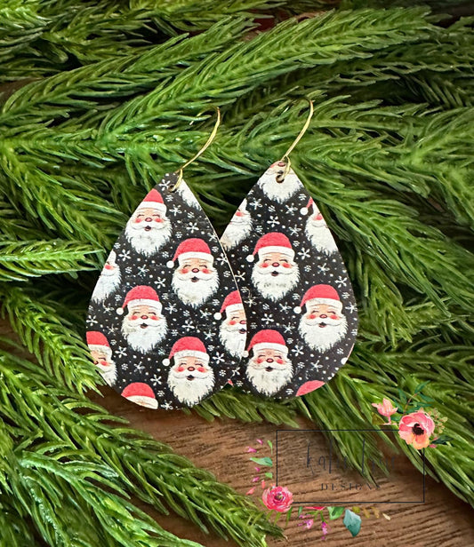 Jolly Santa Earrings