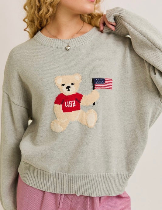 Americana  Teddy Sweater