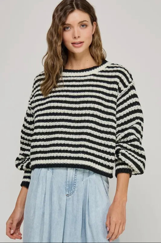 Emily Chunky Knit Stripe Sweater