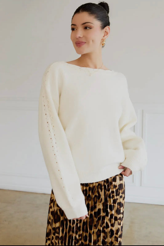 Noelle Boat Neck Sweater