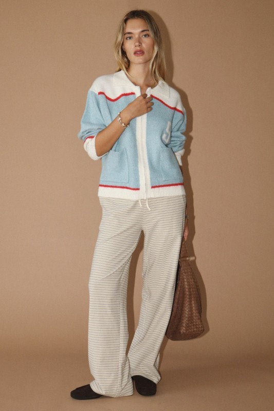 Hit The Slopes Zipper Cardigan