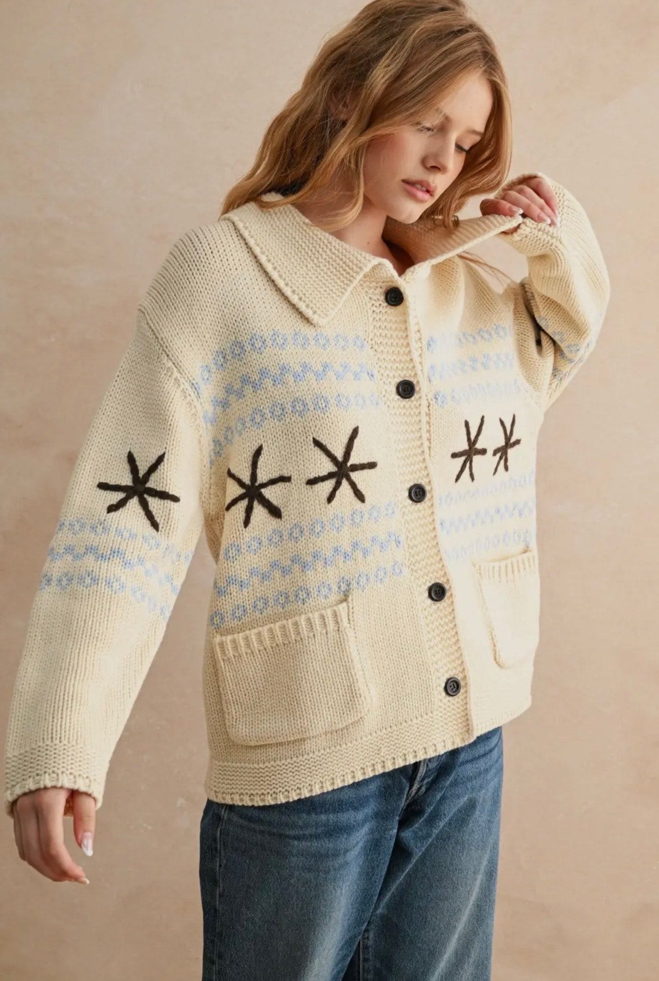 Snowflake Sweater Jacket