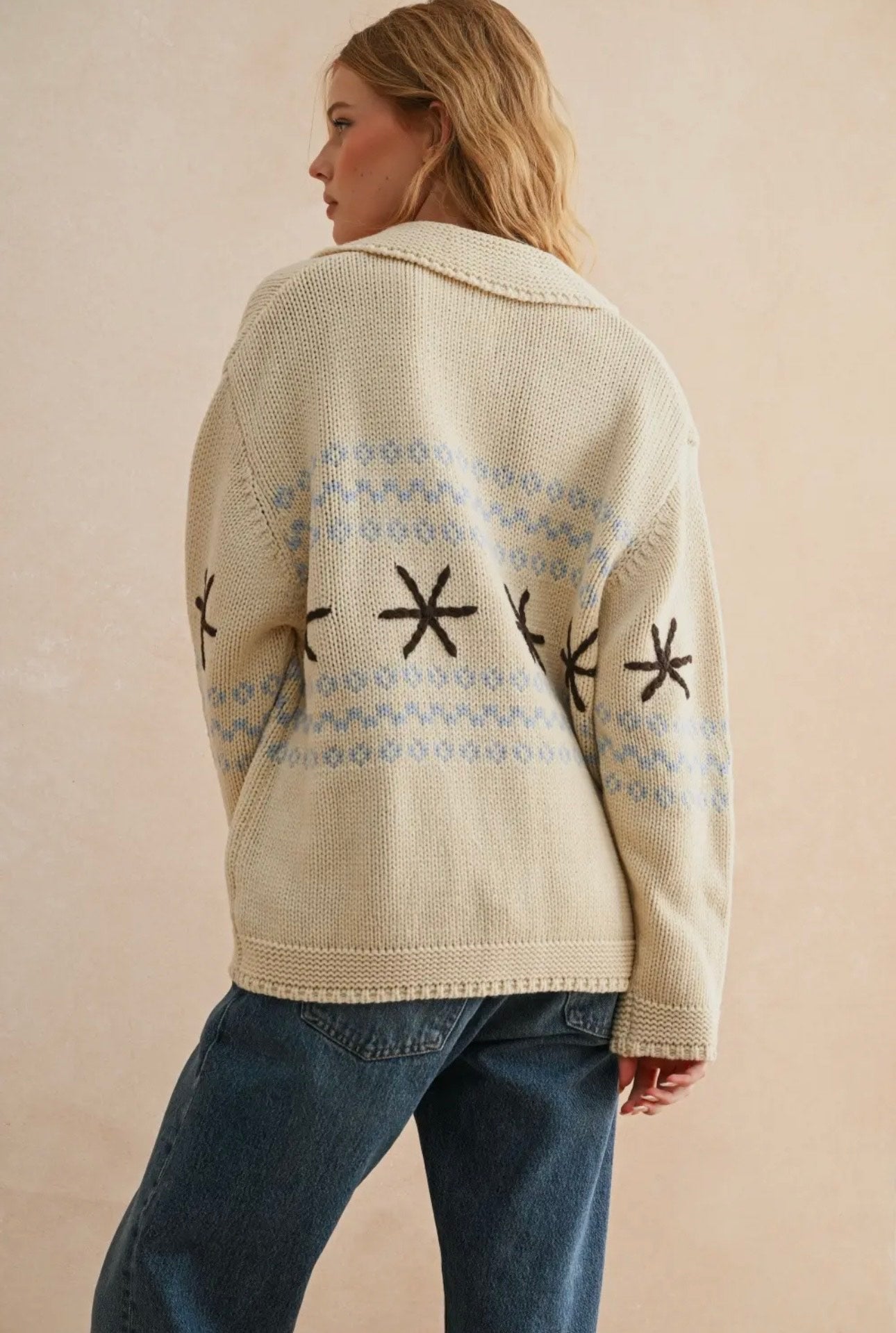 Snowflake Sweater Jacket