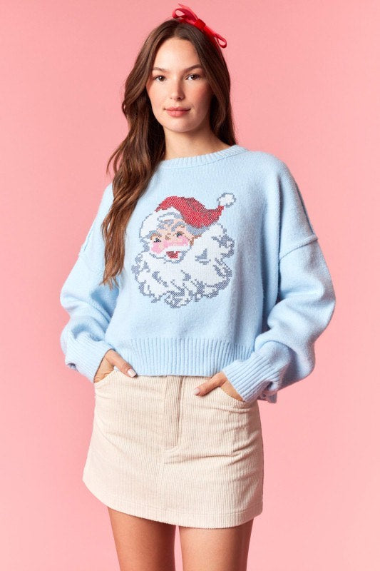 Dear Santa Cross Stitch Sweater