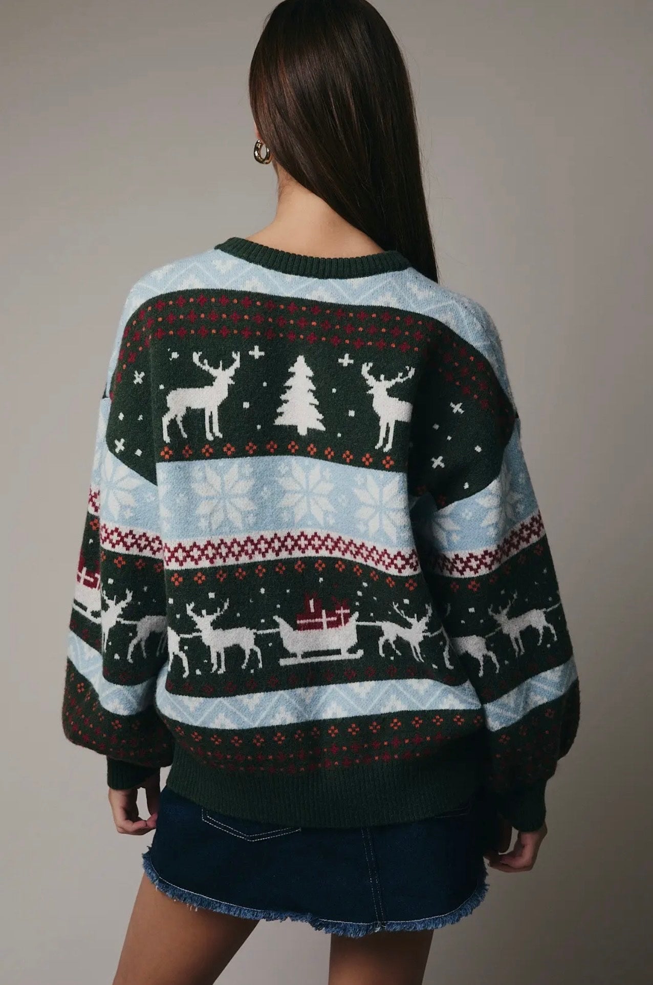 Nordic Deer Holiday Sweater