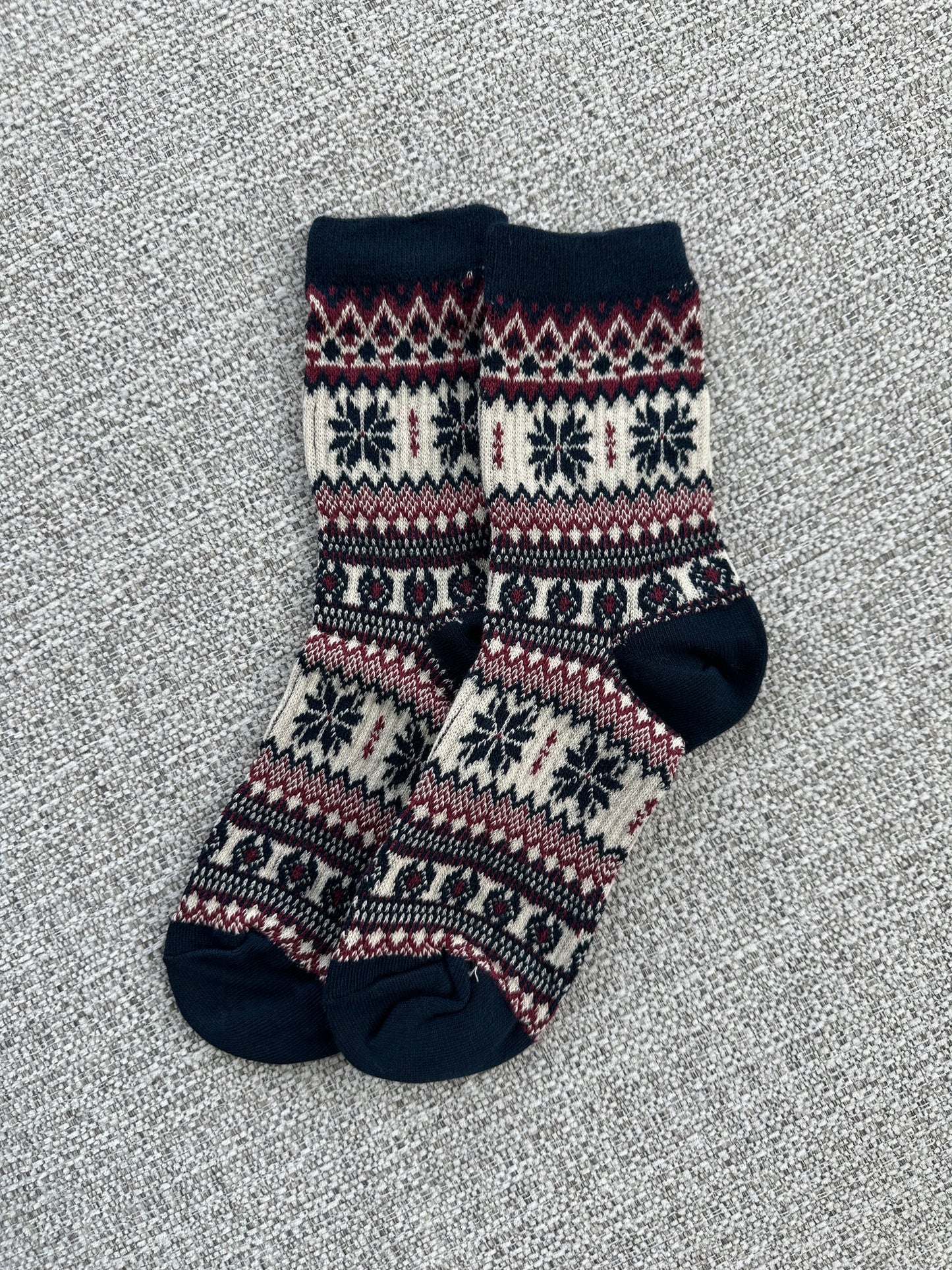 Nordic Holiday Crew Socks
