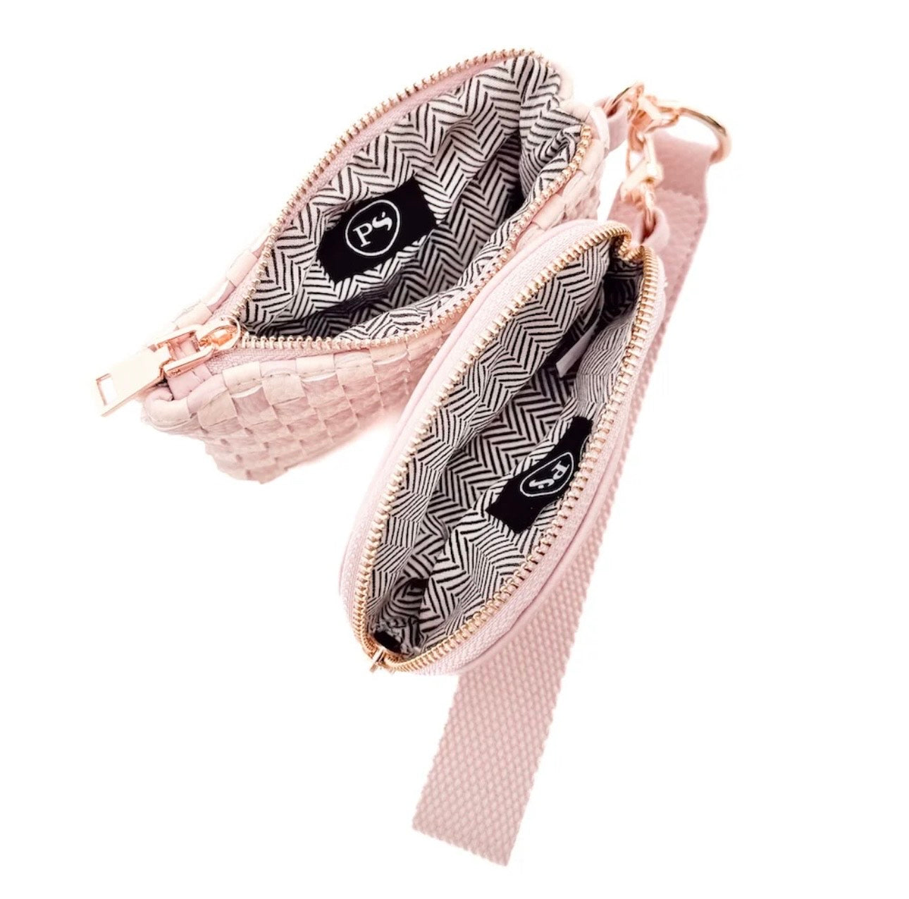Wonderlust Woven Dual Pouch Wristlet