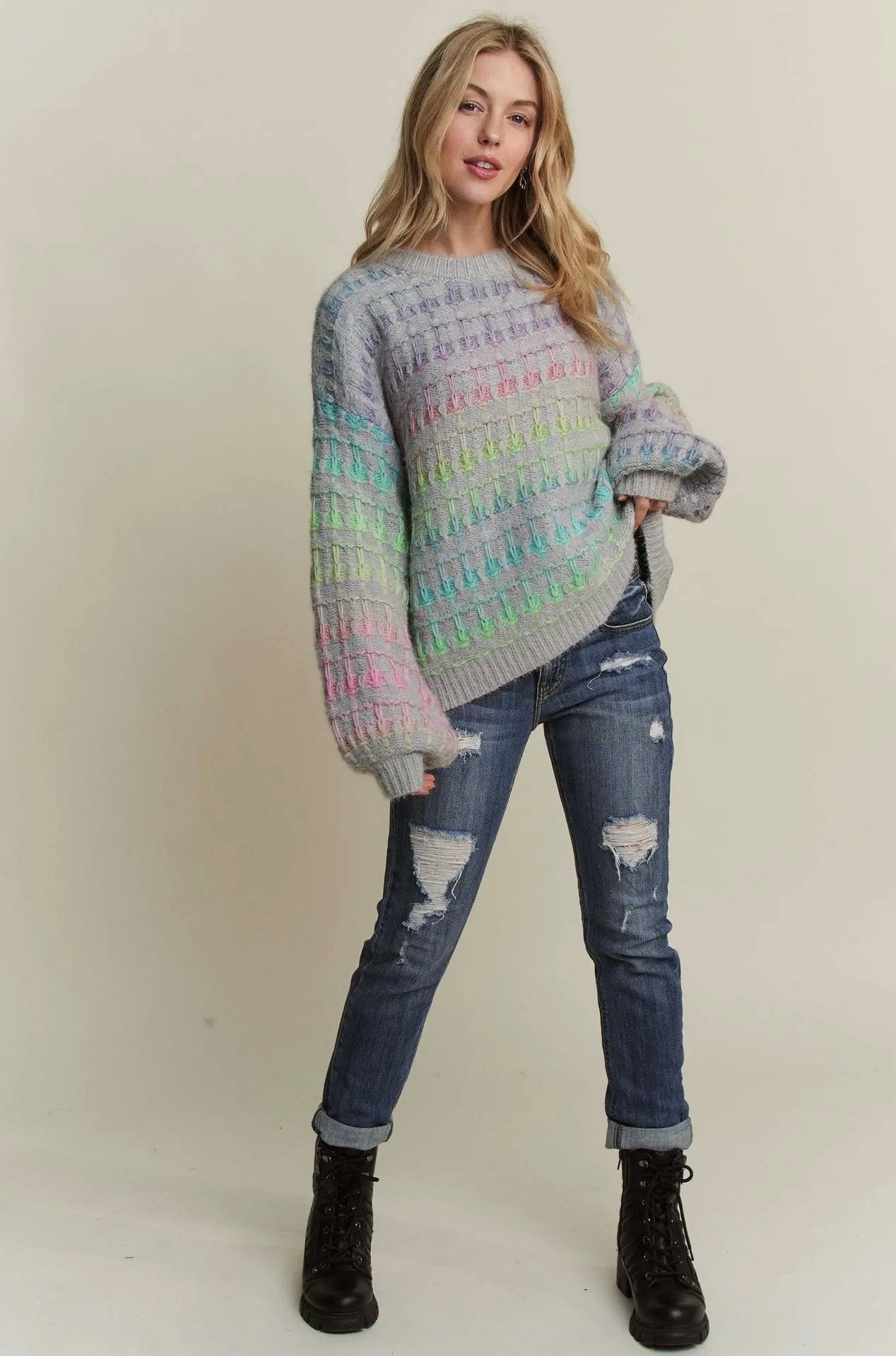 Rainbow Mist Ombre Sweater