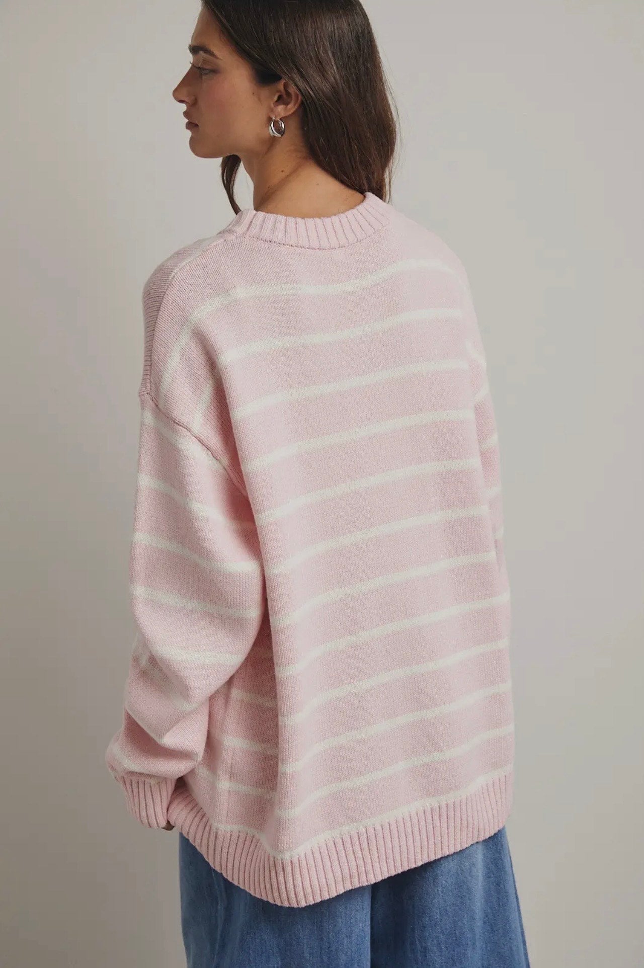 Frosted Ballet Pink Knit Sweater