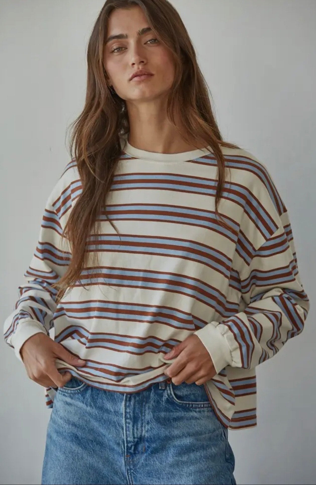 Drew Stripe Cotton Long Sleeve