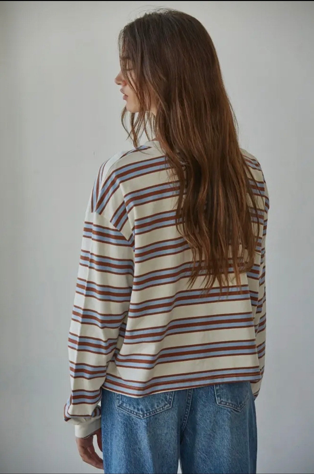 Drew Stripe Cotton Long Sleeve
