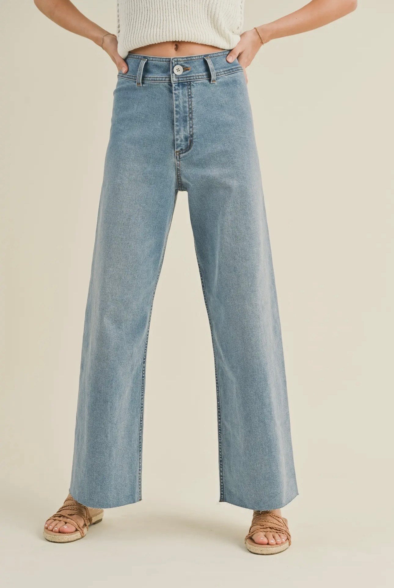 Blake - Straight Wide Leg Jeans