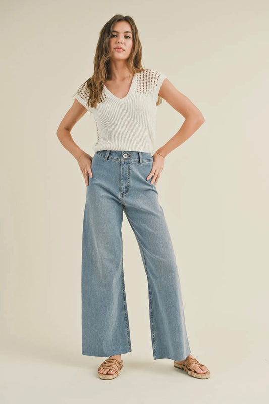 Blake - Straight Wide Leg Jeans
