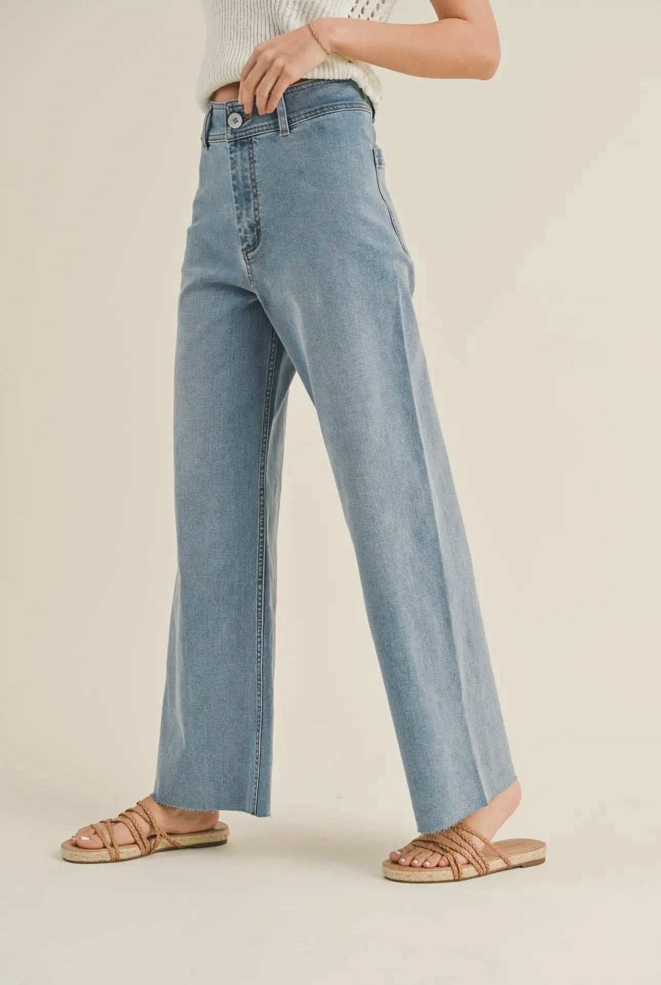 Blake - Straight Wide Leg Jeans