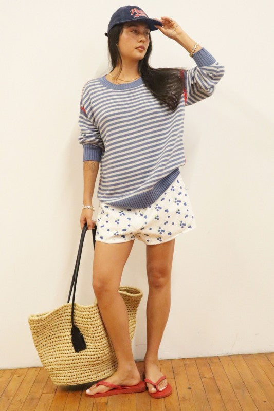 Harbor Stripe Cotton Sweater