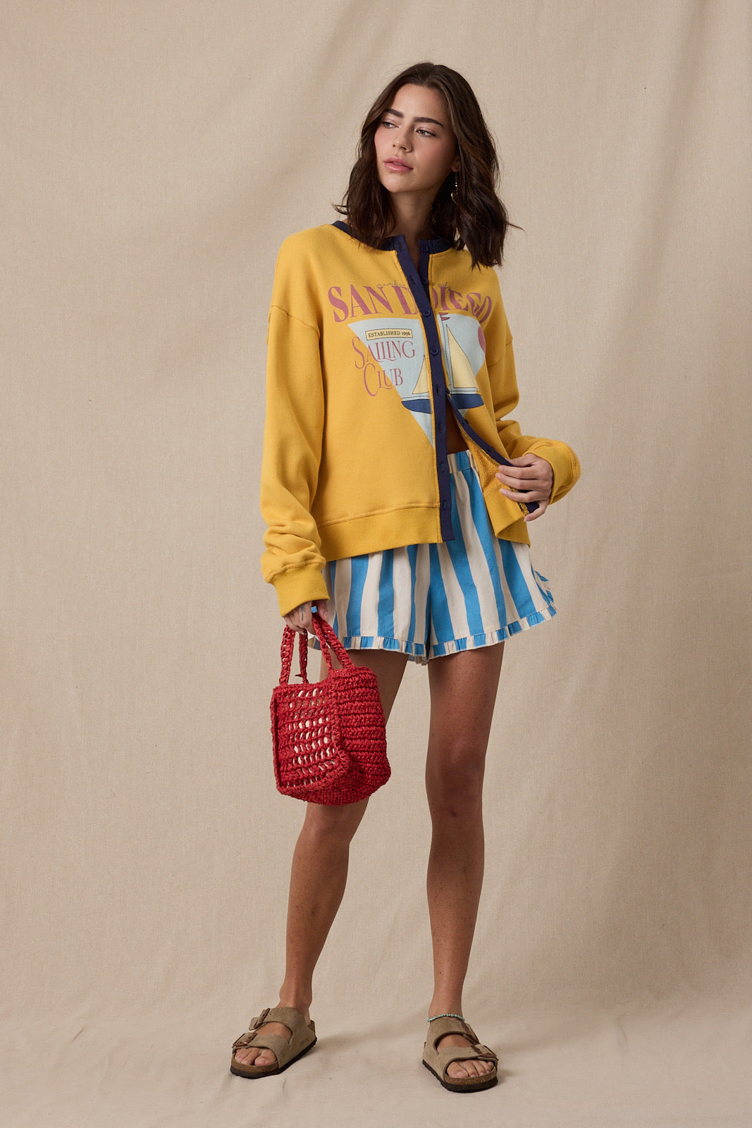 San Diego Sailing Club Sweatshirt Cardigan