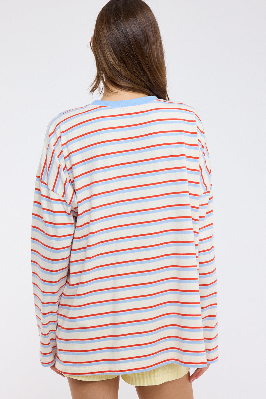 Poppy Lane Long Sleeve Stripe Tee