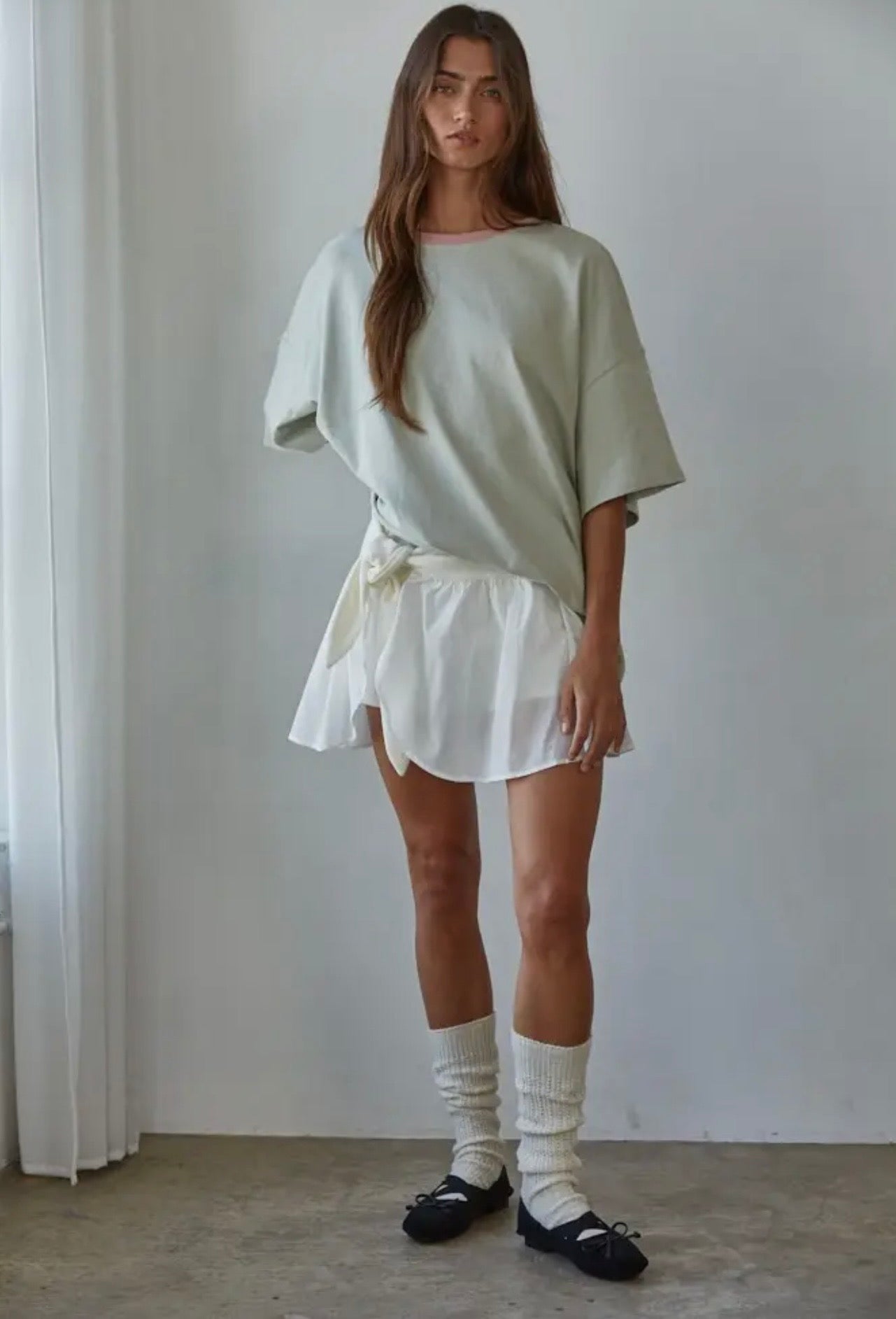 Marlowe - Dusty Sage Cotton Tee