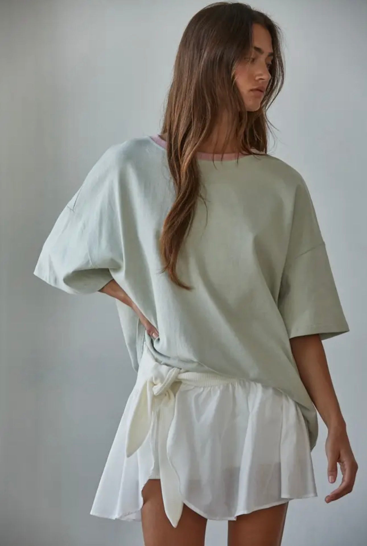 Marlowe - Dusty Sage Cotton Tee