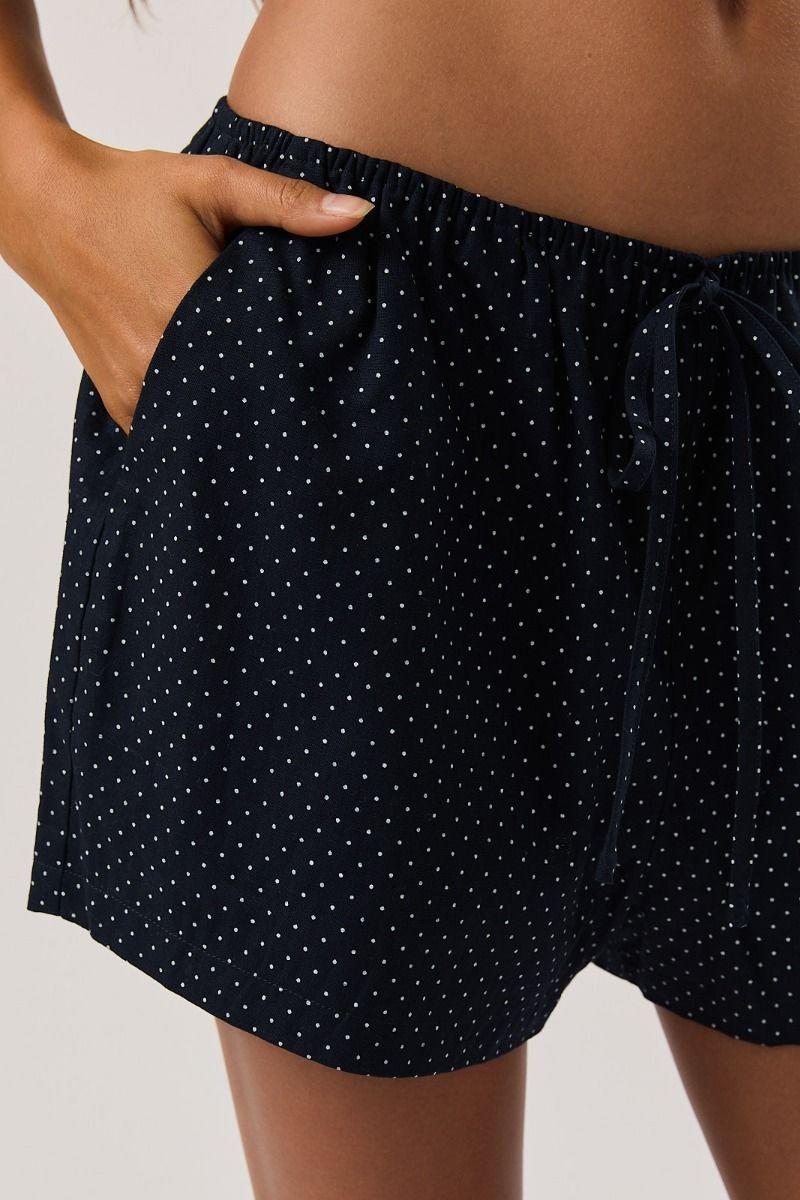 Blair - Navy & White Dot Shorts