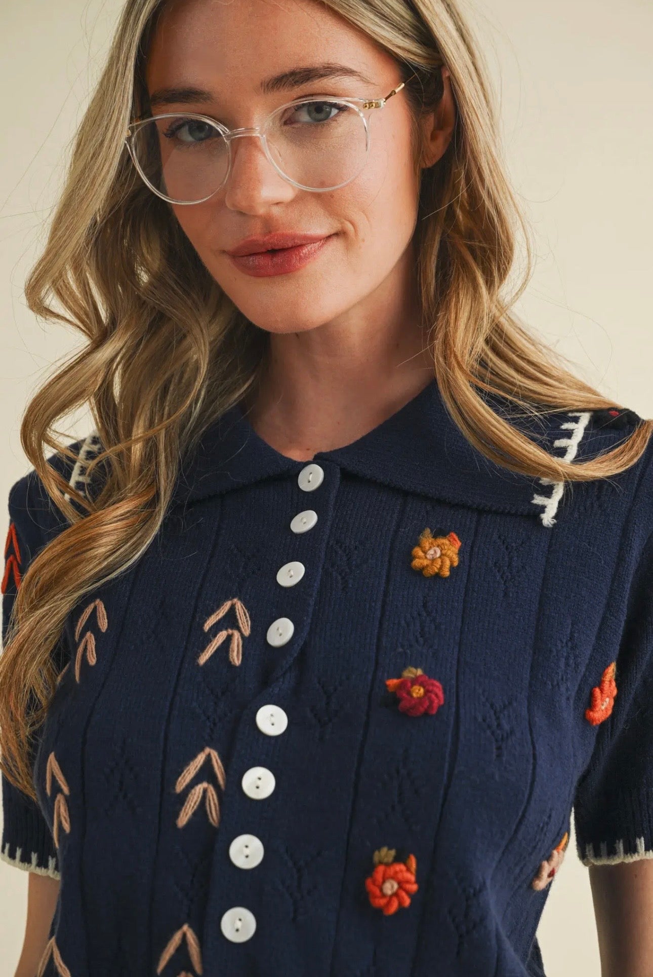 Midnight Bloom Cardigan Sweater