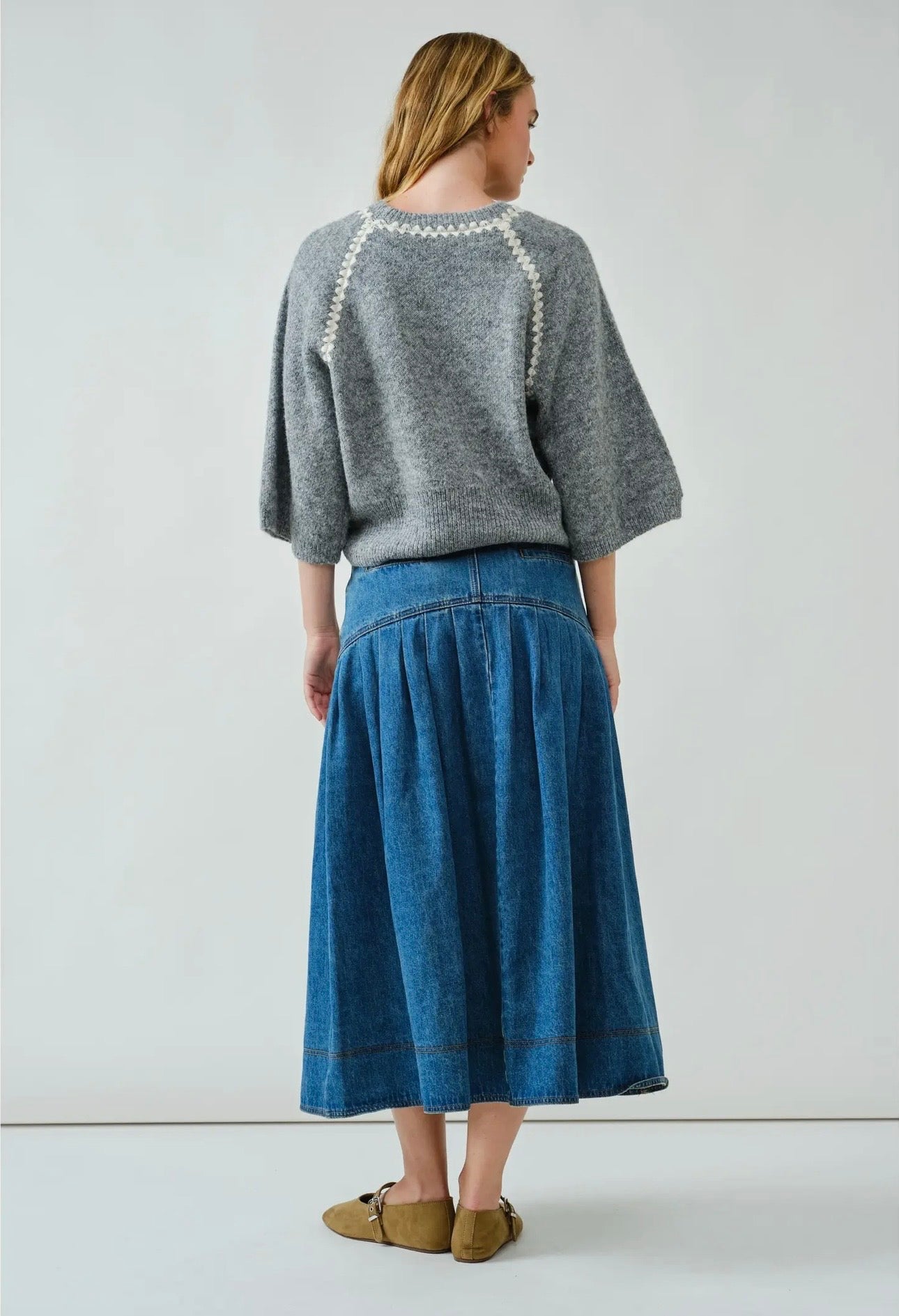 Ziggy Contrast Trim Sweater