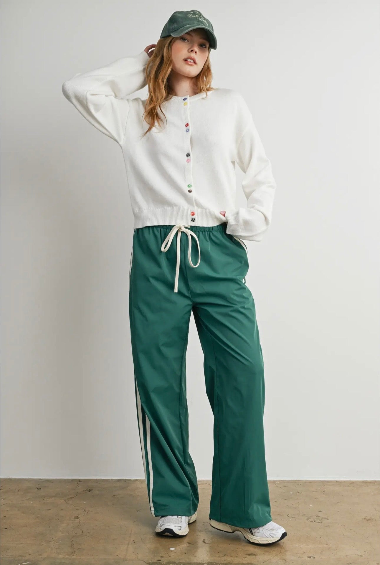 Button Charm Cardigan - Ivory