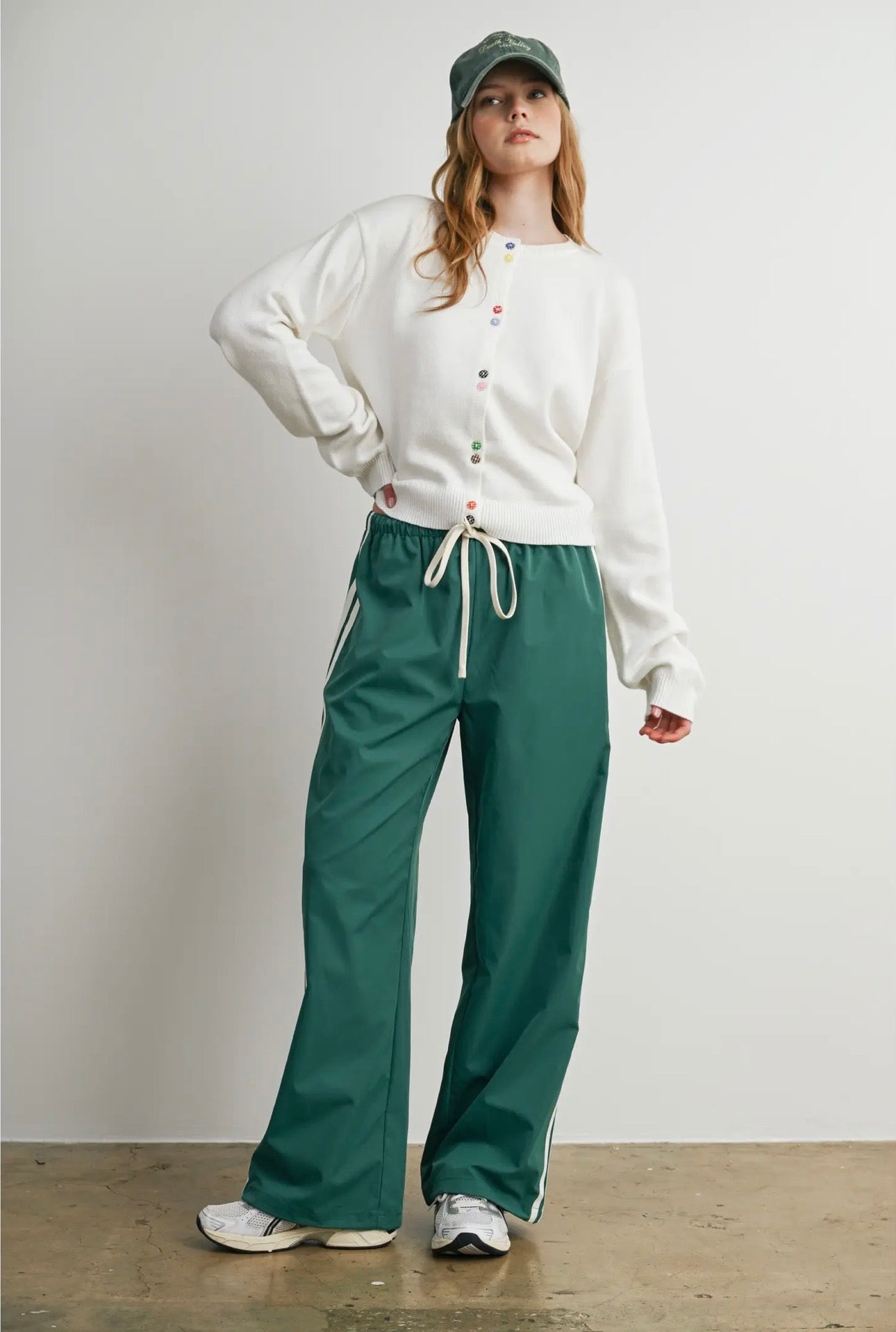 Button Charm Cardigan - Ivory
