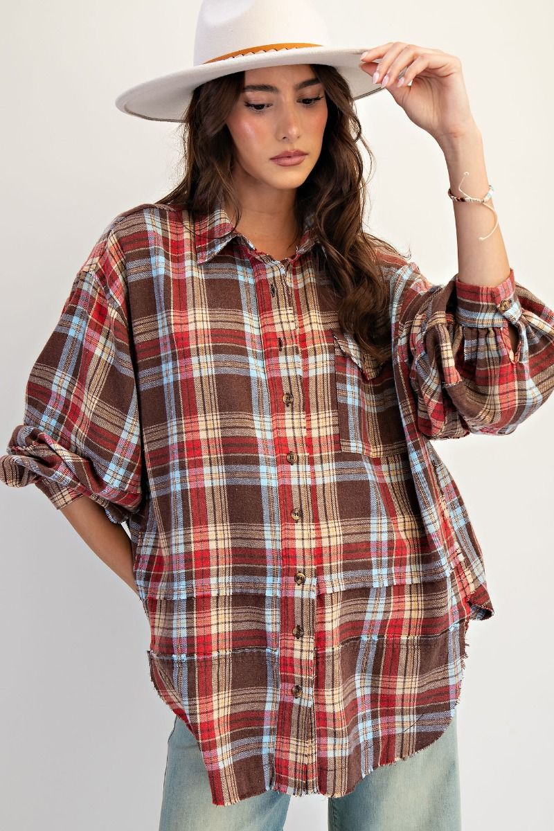 Harvest Trail Oversized Flannel