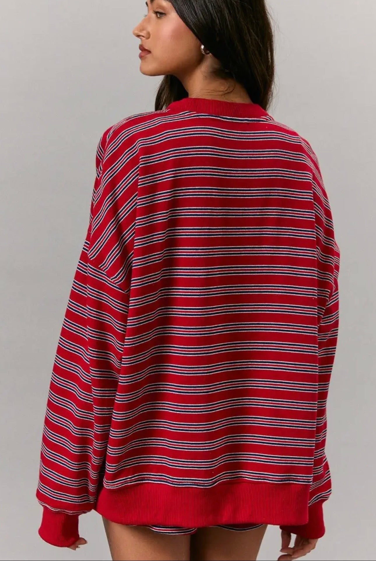 Varsity Stripe Button Down Cardigan