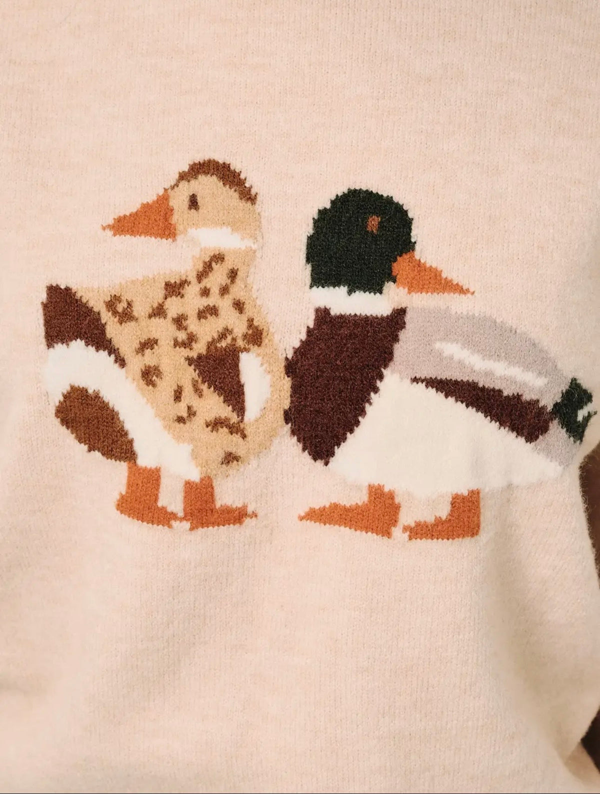 Mallard Duck Graphic Knit Sweater